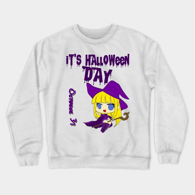 it's halloween day Crewneck Sweatshirt by sarahnash